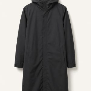 Black Technical Raincoat