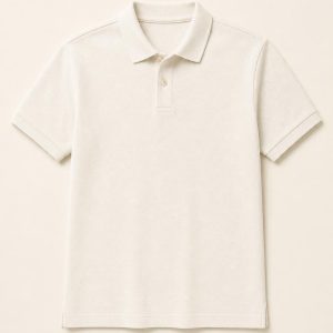 Ecru Pique Polo