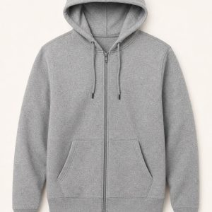 Heather Gray Zip Hoodie