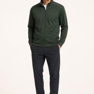 Men's Forest Track Jacket worn with an adult model