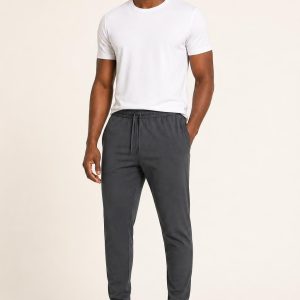 Men's Charcoal Training Joggers worn with an adult model