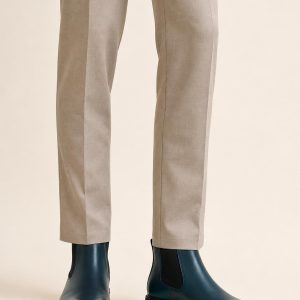 Men's Teal Chelsea Boot worn with an adult model