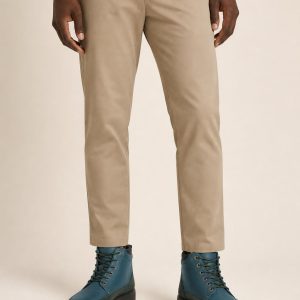 Men's Teal Two-tone Panel Hiker Boot worn with an adult model