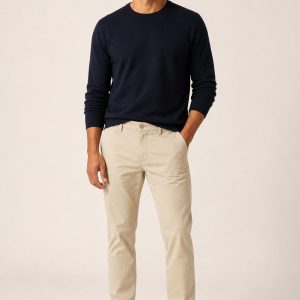 Stone Tapered Chinos worn with an adult model