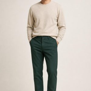 Men's Forest Relaxed Chinos worn with an adult model