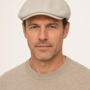 Men's Stone Wool Cap worn with an adult model