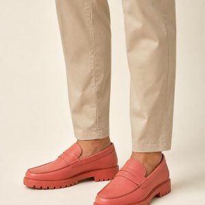 Men's Coral Lug Loafer worn with an adult model