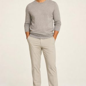 Men's Slate Court Sneaker worn with an adult model