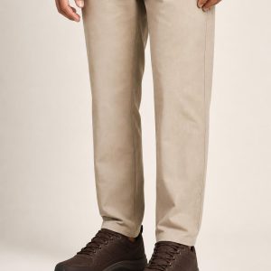 Men's Chocolate Trail Sneaker worn with an adult model