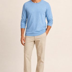 Men's Sky Thermal Tee worn with an adult model