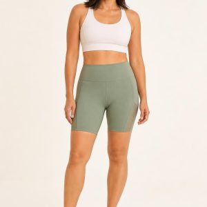 Women's Sage Bike Shorts worn with an adult model