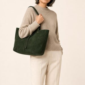 Women's Forest Tote Bag shown with an adult model