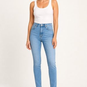 Women's Sky Slim Jeans worn with an adult model