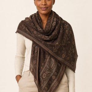 Women's Chocolate Light Wrap worn with an adult model