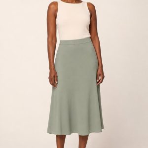 Women's Sage A-Line Skirt worn with an adult model