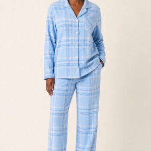Women's Sky Pajama Set worn with an adult model