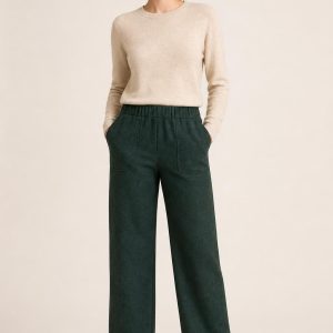 Women's Forest Pull-On Trousers worn with an adult model