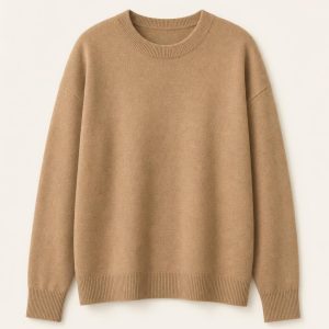 Camel Cashmere Blend Crewneck