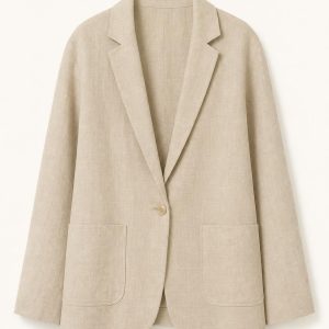 Sand Linen Blazer